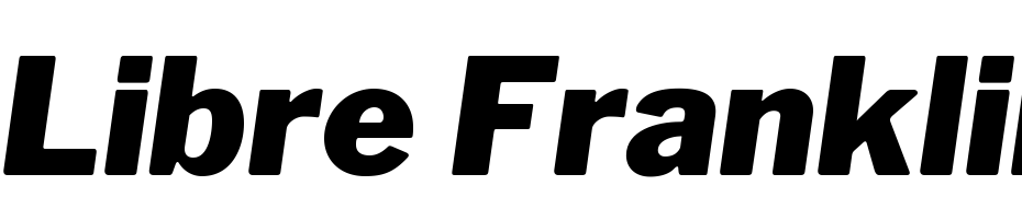 Libre Franklin Black Italic Yazı tipi ücretsiz indir